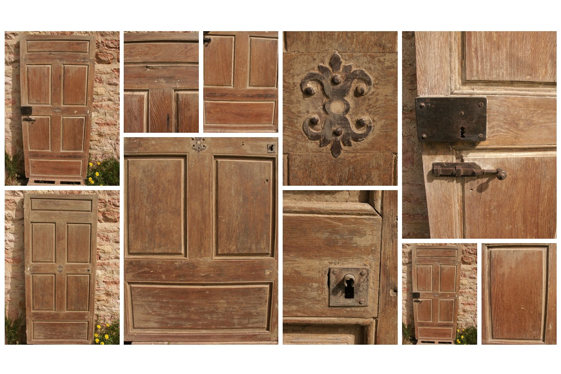 Old oak door from Burgundy