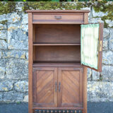 Napoleon III library cabinet or partition cabinet, furniture with beveled display window