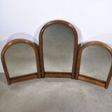 Triptych rattan mirror year 70.
