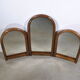 Triptych rattan mirror year 70.