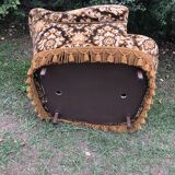 Vintage velvet armchair