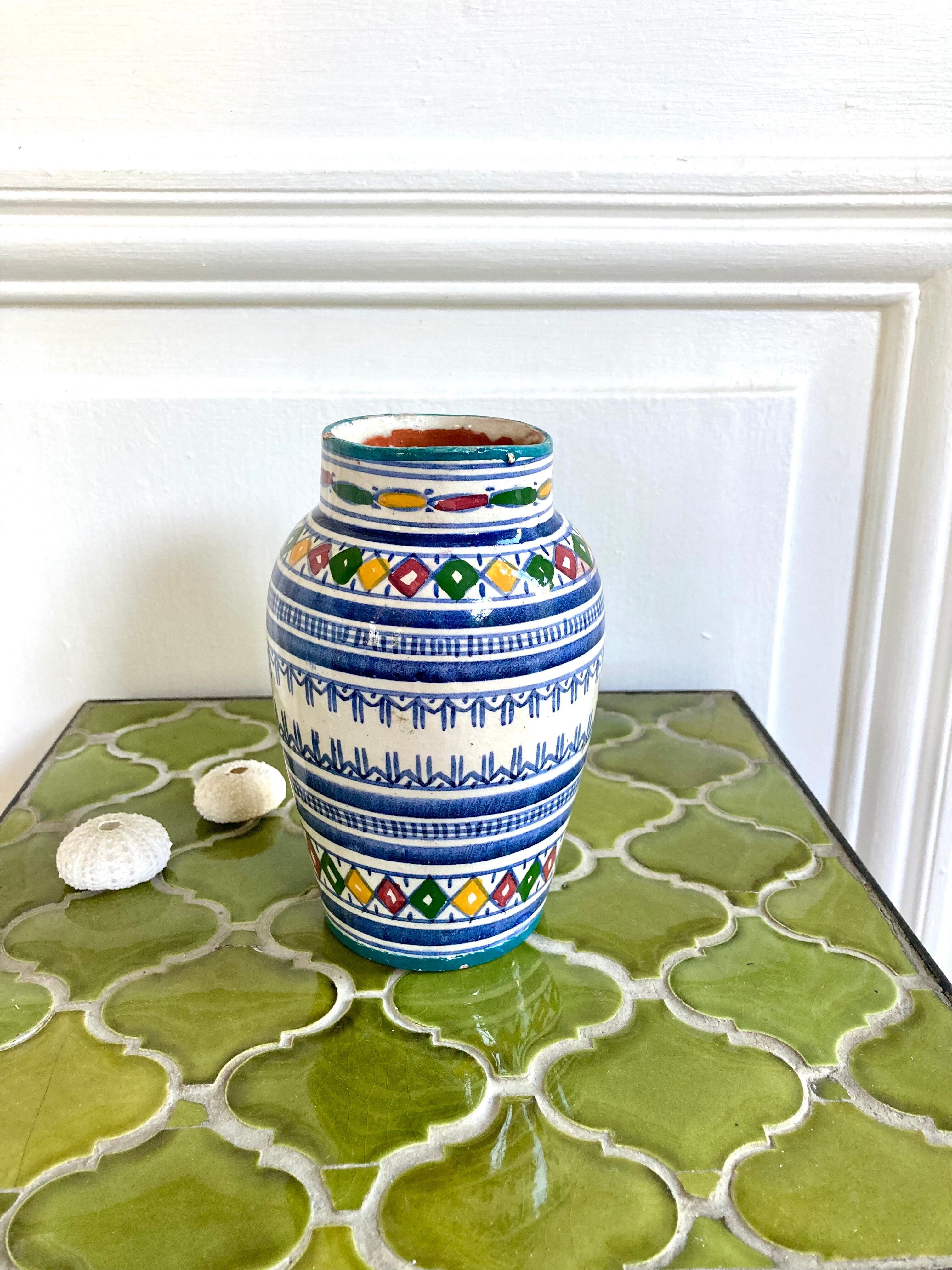 Vintage handmade ceramic vase