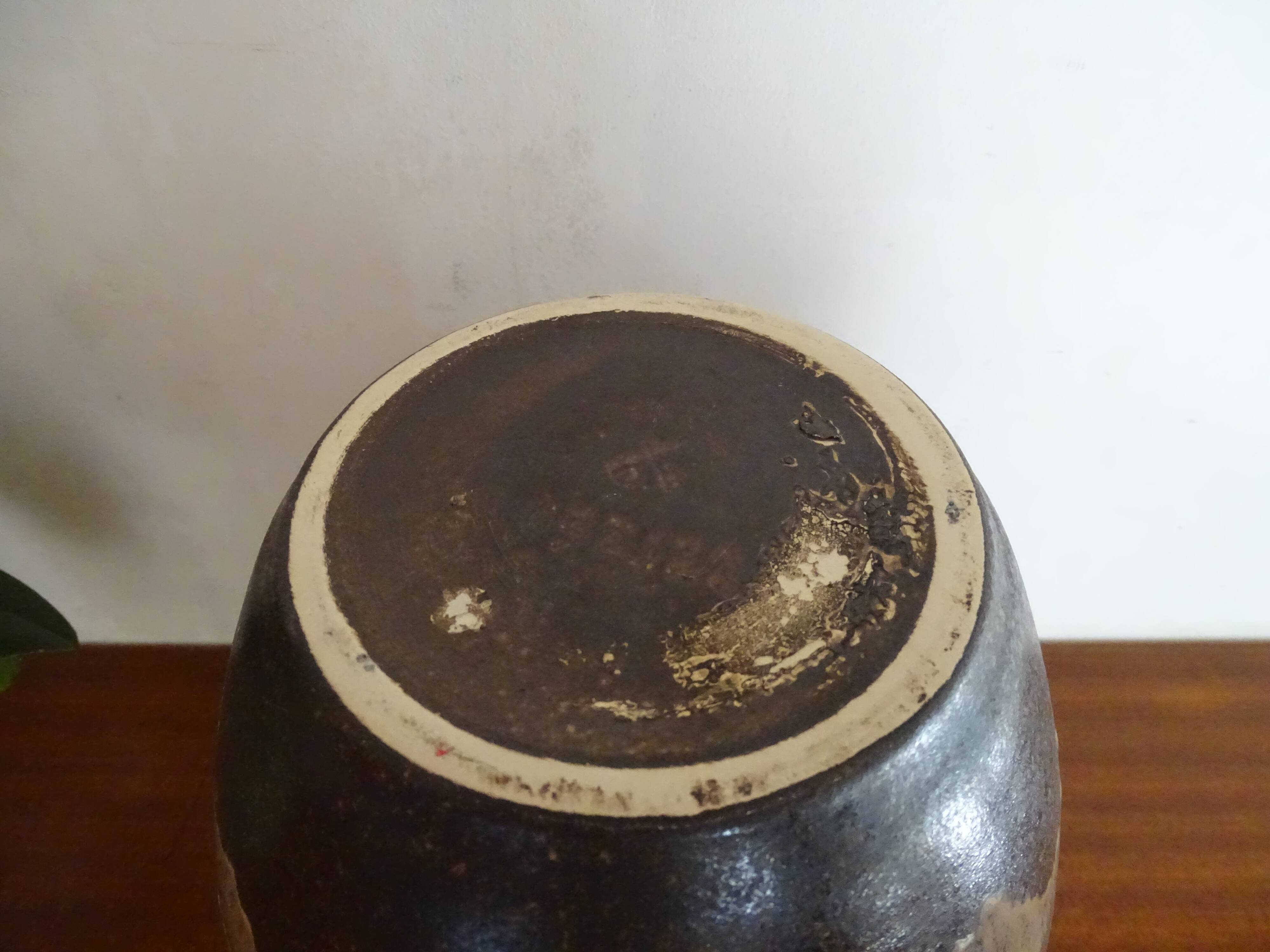 Vase en grès œuf d'allien  1960 vintage - Germany Dumler et Breiden