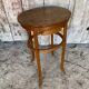 Antique Bedside Table Curved Wood THONET Style + Carved Drawer Wine