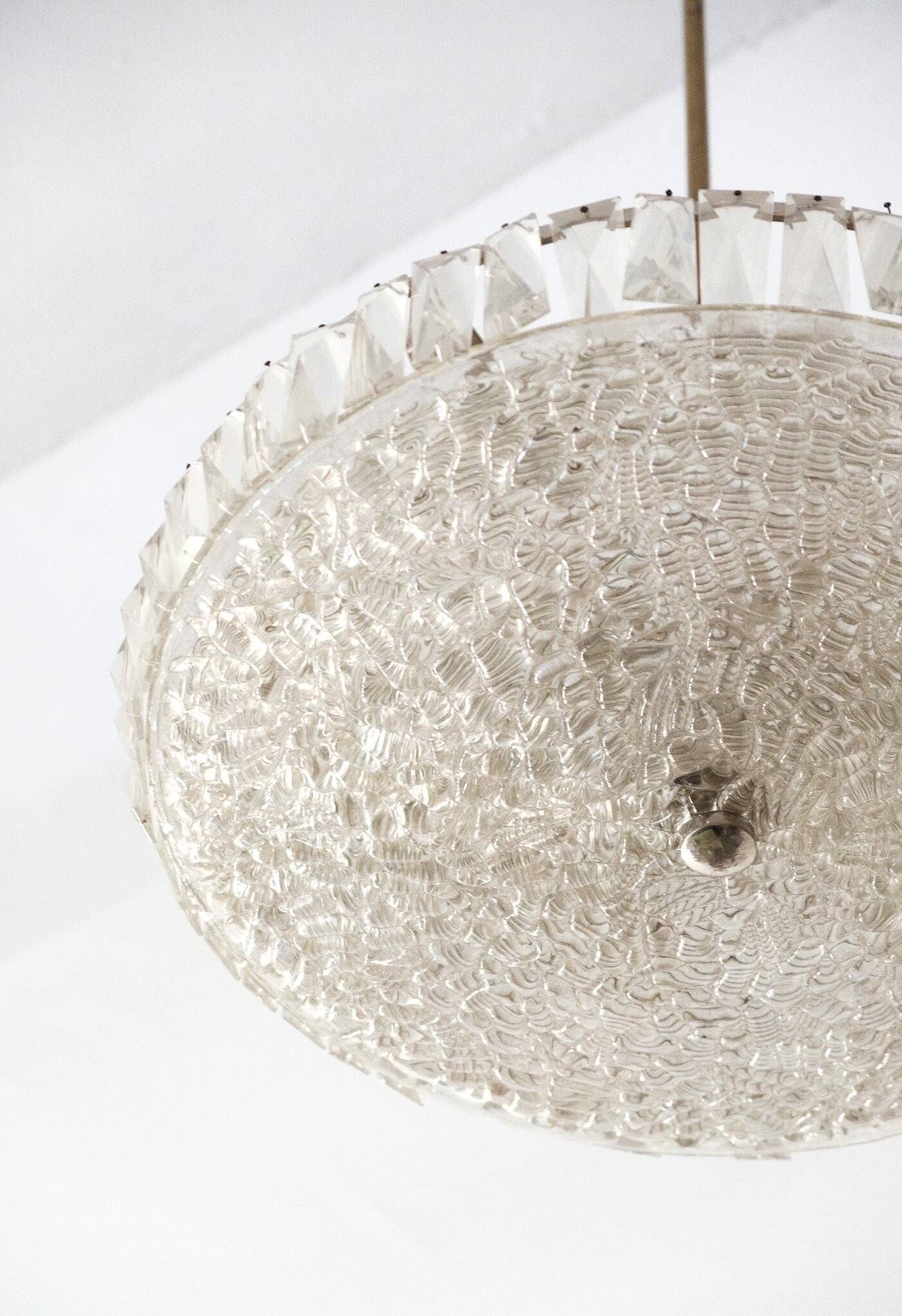 Mid-Century Bakalowits & Söhne Chandelier from 1950's Austria