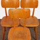 Ensemble de 3 chaises vintage d'Europe de l'Est, 1960