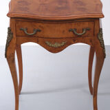 2 italian burl side tables louis xv style