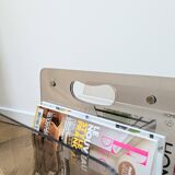 Vintage plexiglass magazine rack