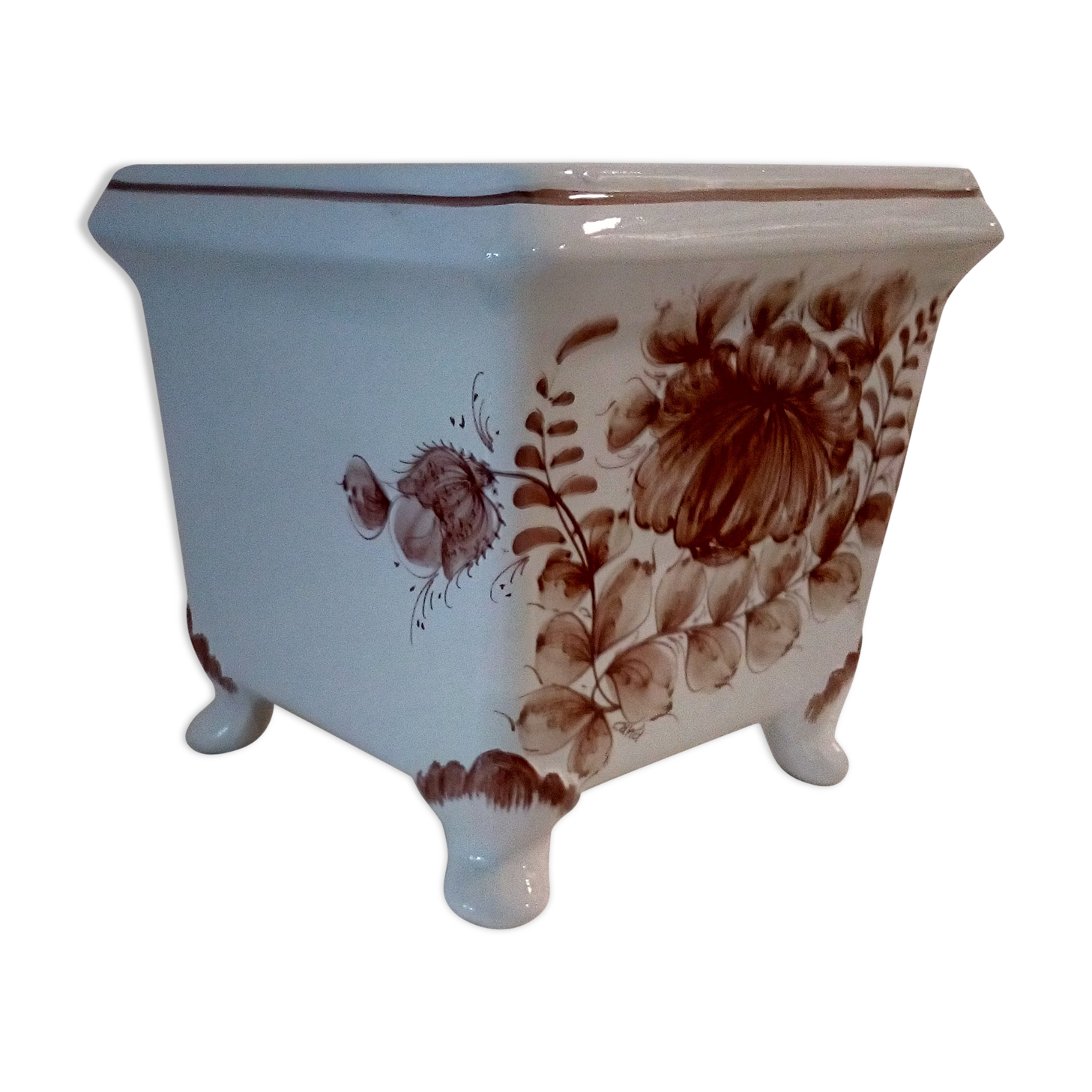 Italian ceramic garden pot