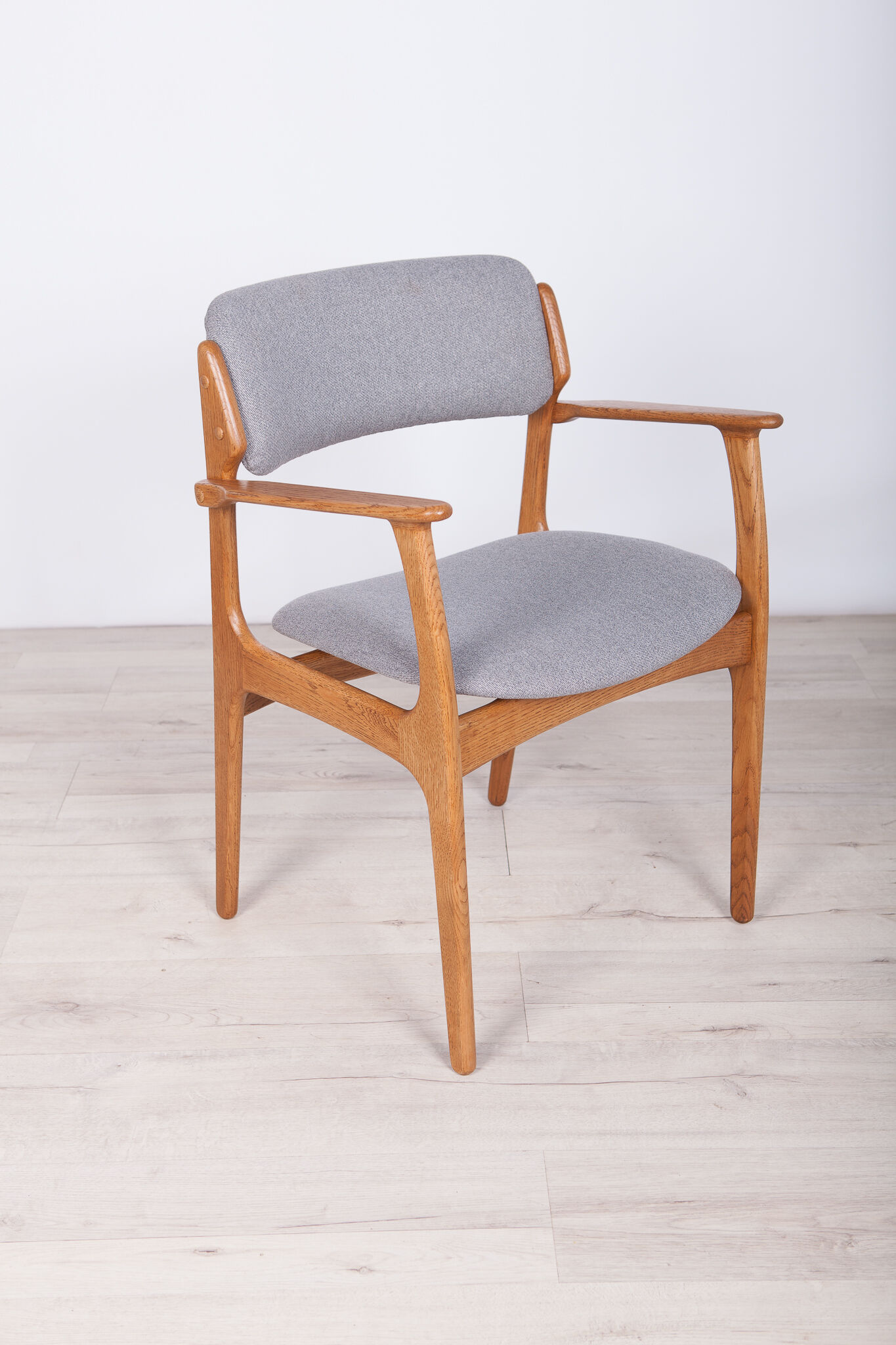 Oak Model 49 Dining Chairs by Erik Buch for Odense Maskinsnedkeri / O.D. Møbler, 1960s, Set of 6