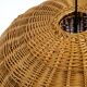 Very rare original XXL rattan ball pendant lamp | Mid Century Modern | Ø 66