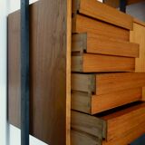 Bookcase italian teak of the 1950s