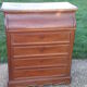 Commode de toilette coiffeuse dite de chemin de fer 1900 art déco