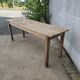 Table de ferme longue et étroite