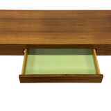 Vintage low sideboard with drawers 70's walnut veneer design