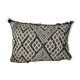 Berber cushion kilim green white