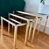 Brass pull out tables
