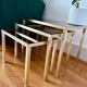 Brass pull out tables