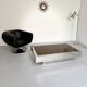 Italian coffee table in chromed metal and vintage brown glass top 70s