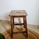 Old vintage handcrafted kitchen stool