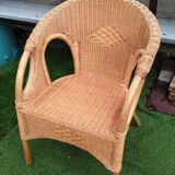 Rattan armchair