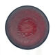 Assiettes plates en verre rouge