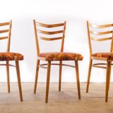 Set of 3 chairs Thonet 1960