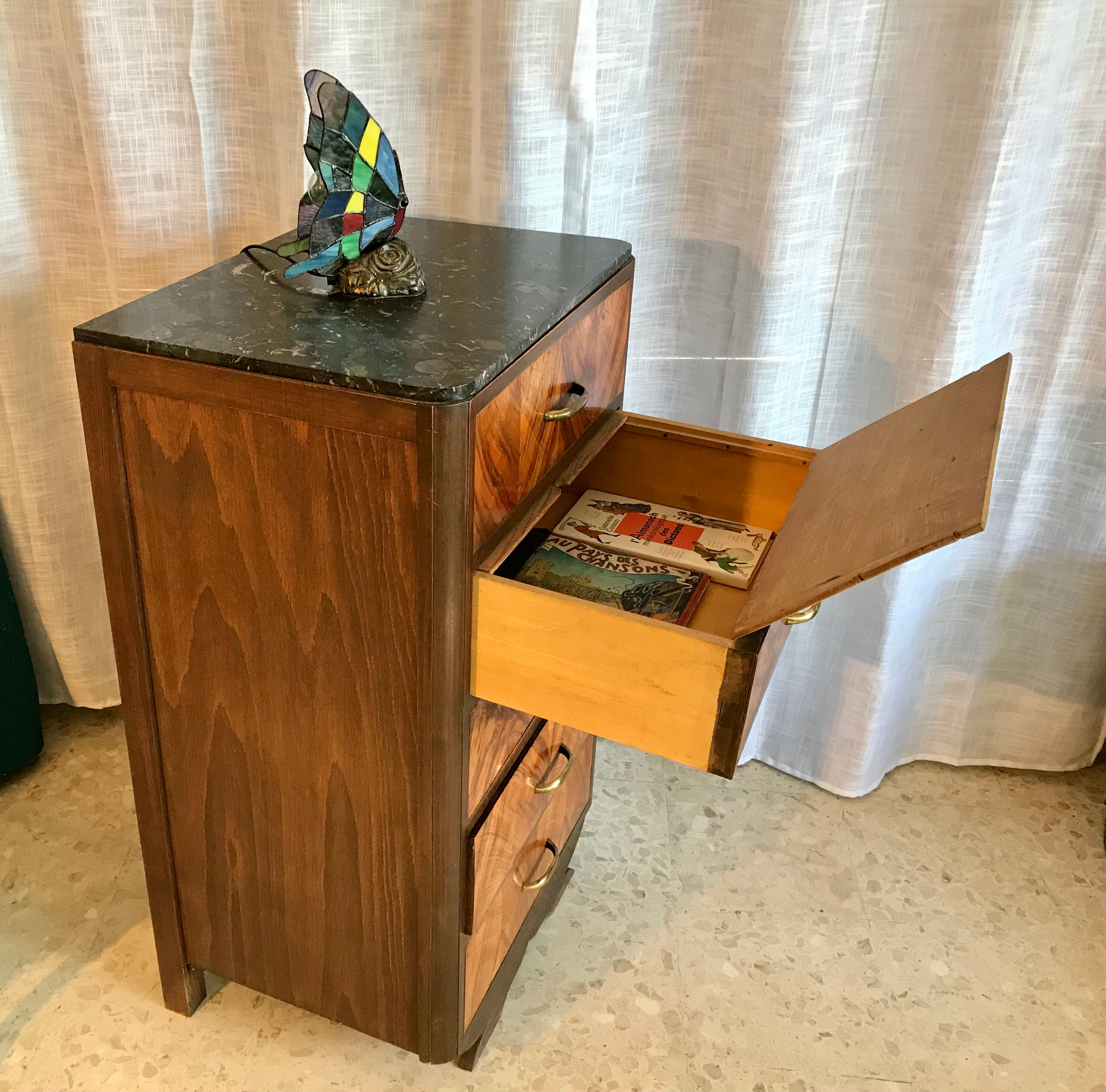 Commode écritoire art déco palissandre