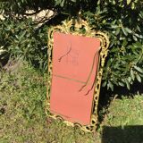 Miroir en bronze début XXème, style rocaille