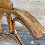 Office armchair curved wood