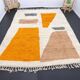Moroccan rug in natural wool 2.5 x 1.5 m