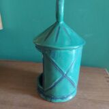 Candle holder in glazed ceramic 60s