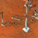 2 vintage ceramic vase signed