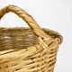 Panier conique à anse en éclisse d'osier