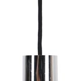 Space Age chrome pendant lamps / Mid-century modern design / 1960s / 1970s / Set of 2