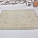 Oushak Vintage Turkish Wool Carpet sku 1150