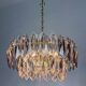 JT Kalmar chandelier, cut glass, 2 levels, Austria, 1970s