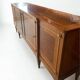 Satin wood sideboard, brass fittings — Mid-Century