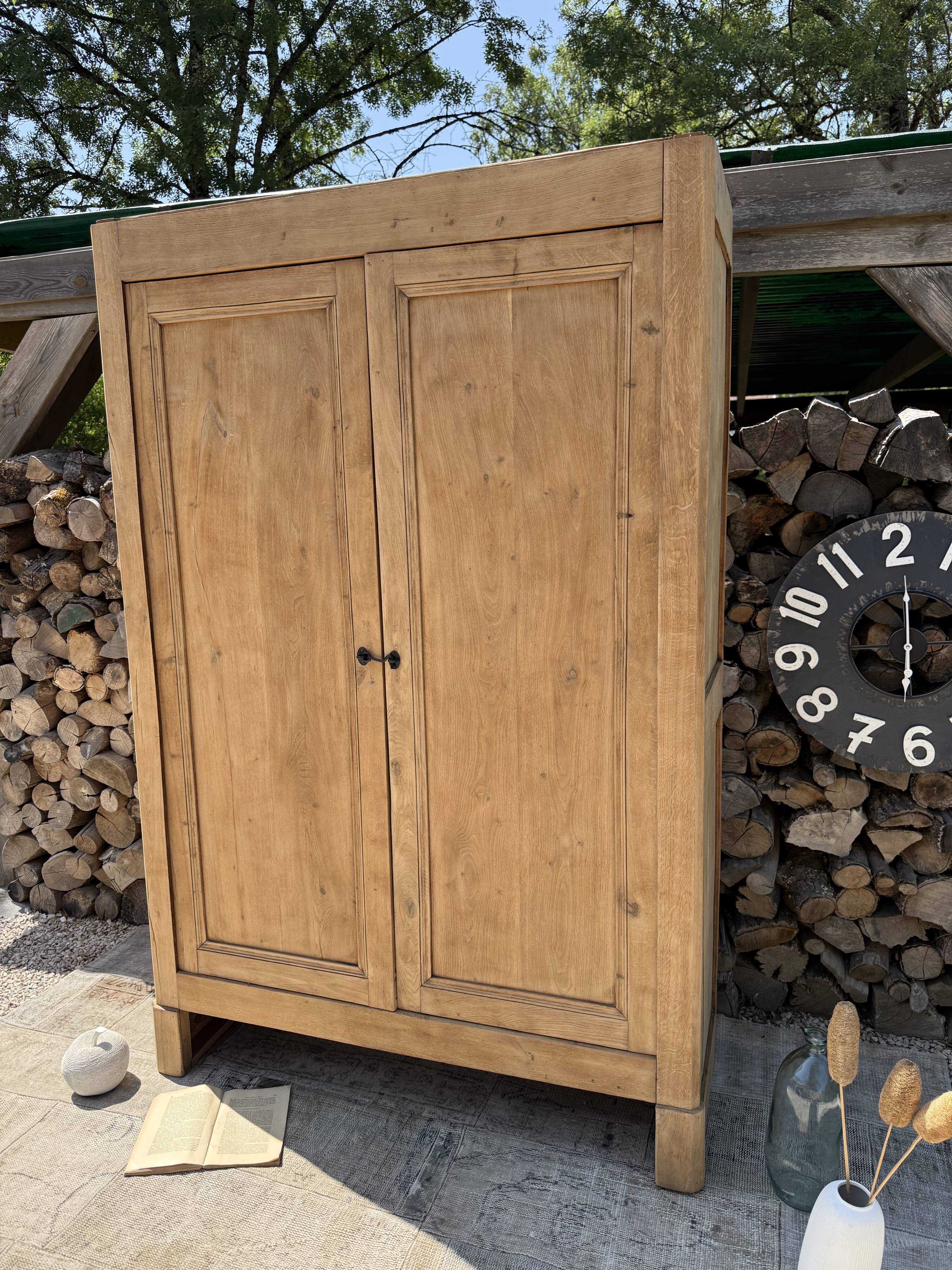 Renovated solid wood wardrobe