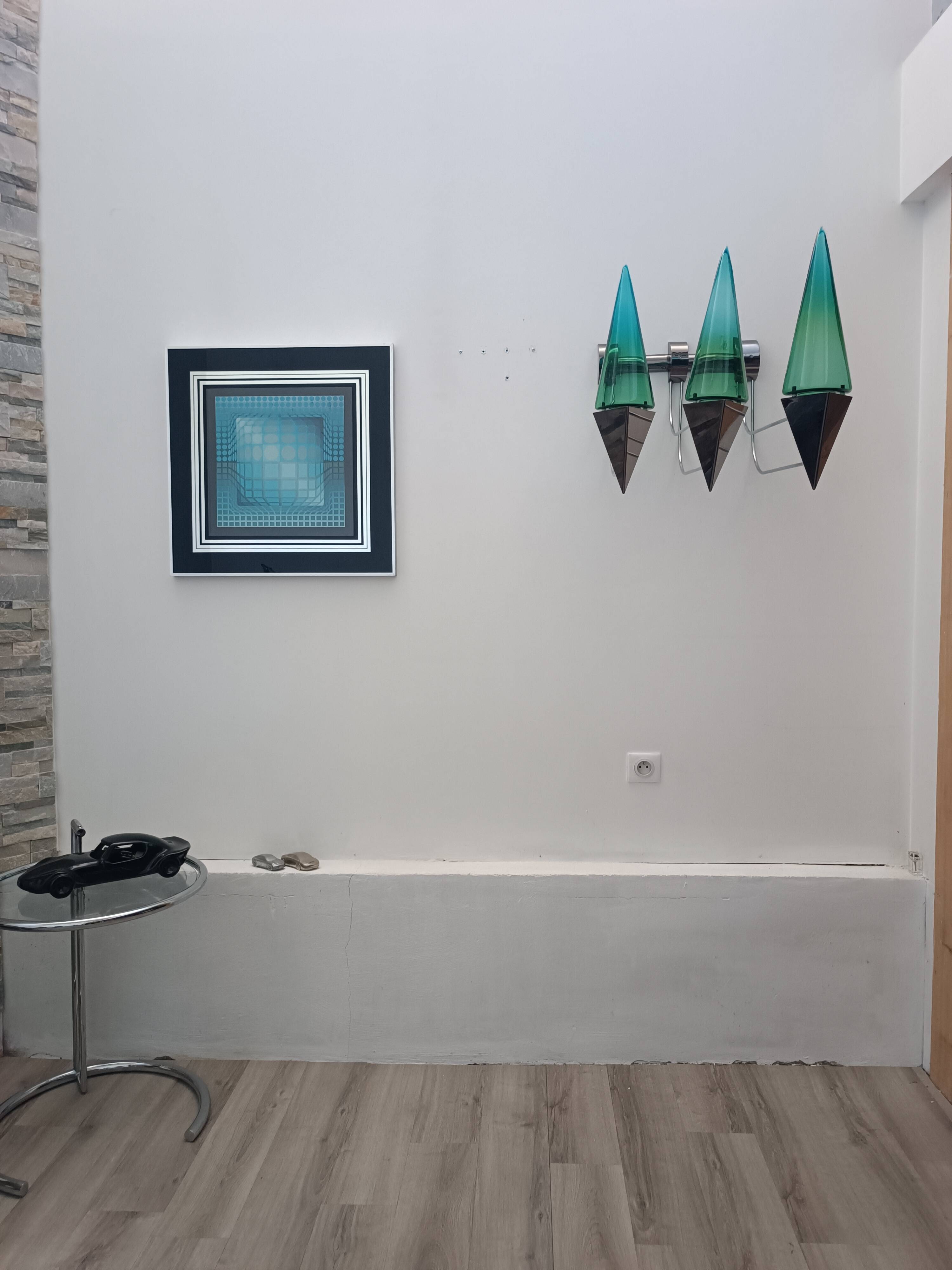 Important applique by Guido De Majo for DMI 1970s