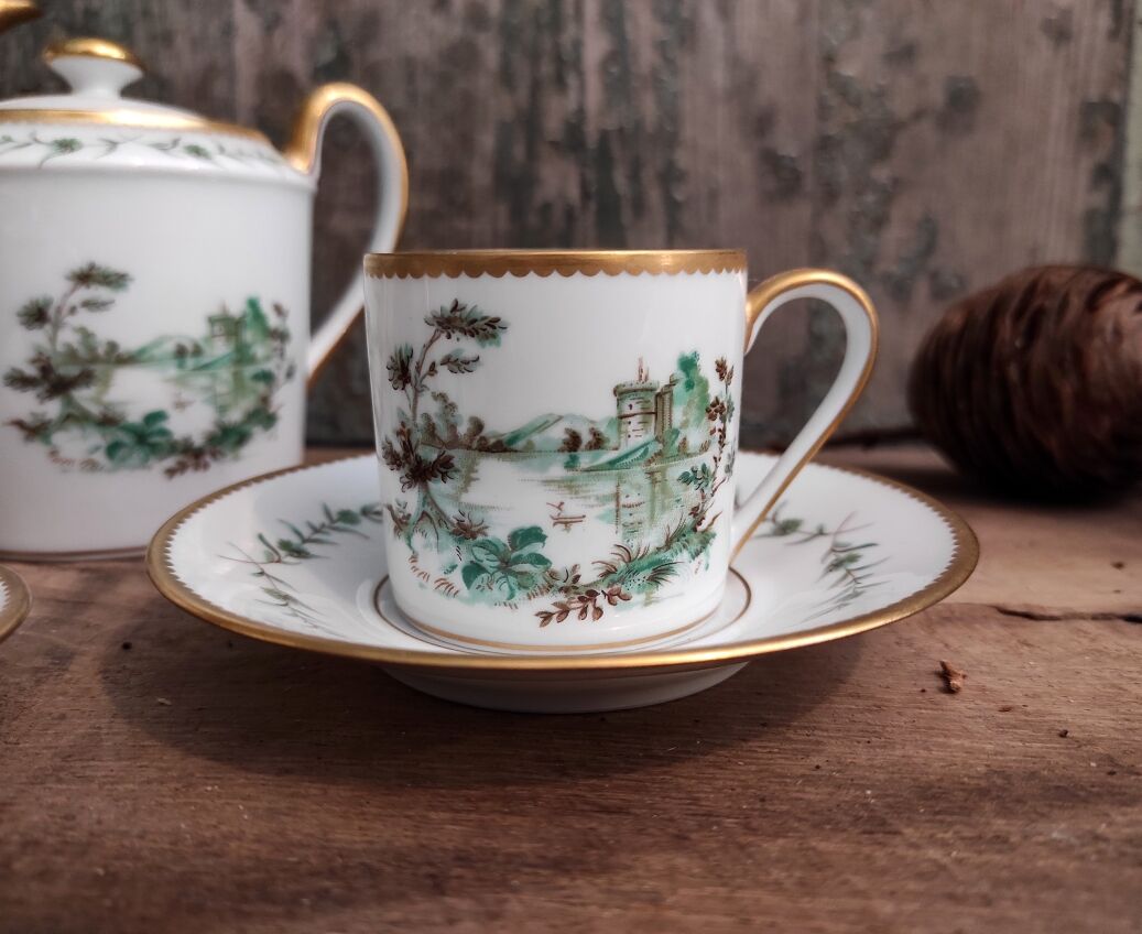 Vintage French coffee set, Limoges, Georges Boyer