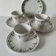 Set of 3 K&G Lunéville cups and saucers – Succao model, 1920s