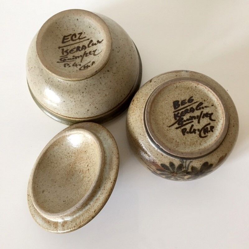 Keraluc Quimper sandstone ceramics Lot