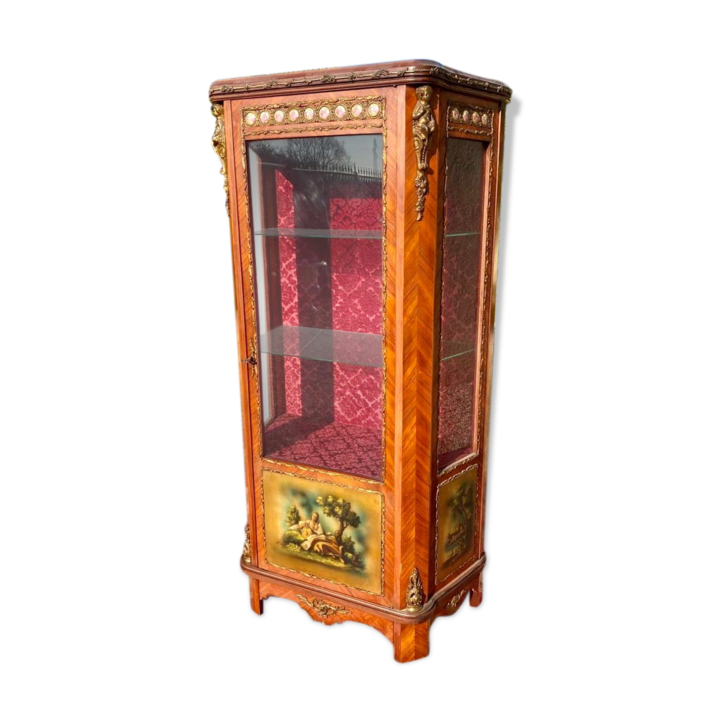 Showcase Marquetry and Bronze Style Louis XVI