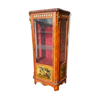 Showcase Marquetry and Bronze Style Louis XVI