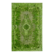 Overdyed Wool Vintage Handmade Carved Rug 180 cm x 288 cm