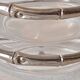 Cendrier En Verre Dans Un Support Faux Bambou Métallique