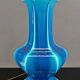 Important Porcelain Lamp with Blue Crackle Enamel, France, Circa 1940