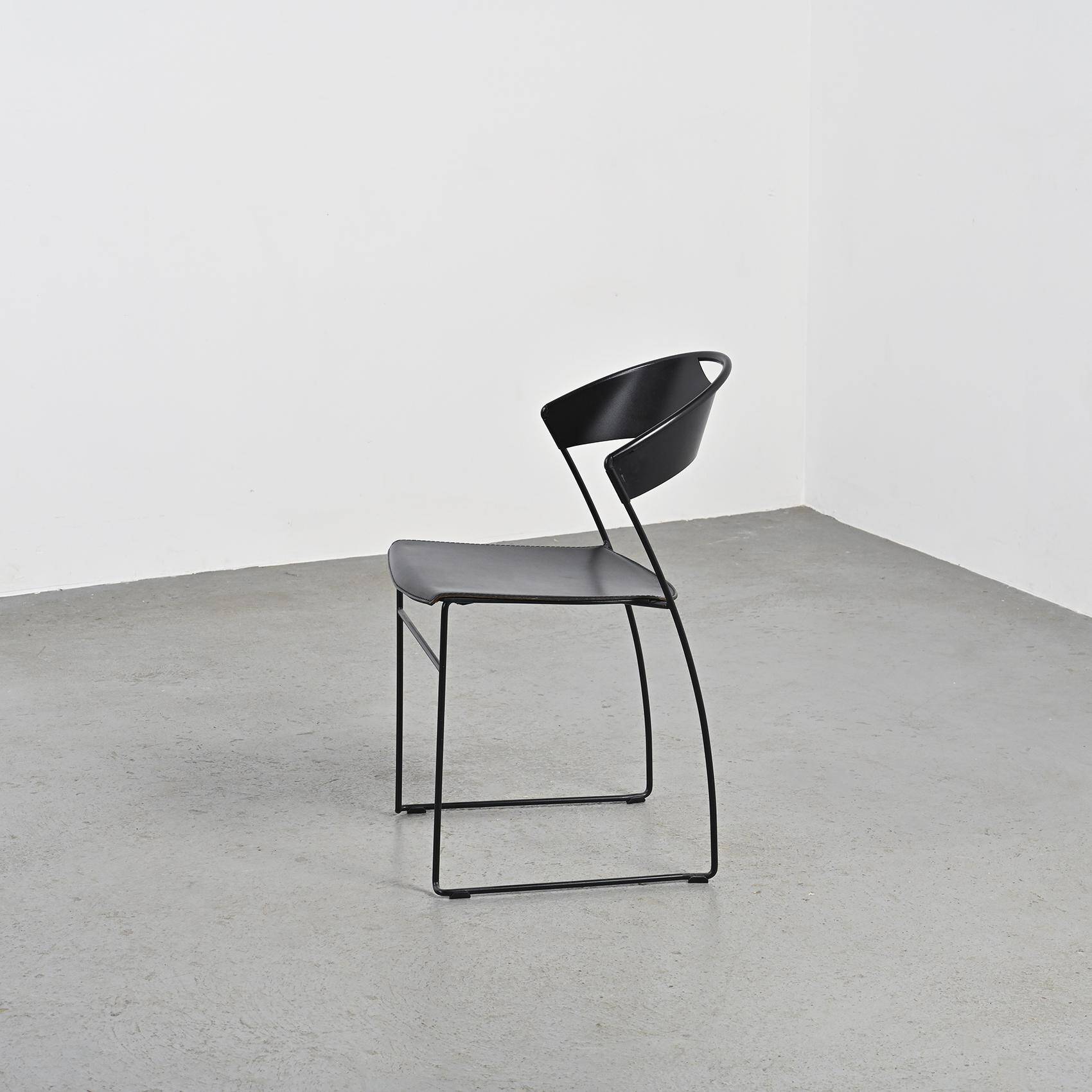 Stacking chairs "Juliette" by Hannes Wettstein, Baleri circa 1987
