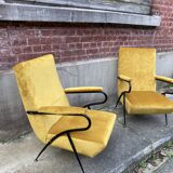 Pair of armchairs 50 60s